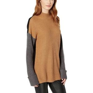 Calvin Klein Colorblock Mock Neck Sweater Size XL